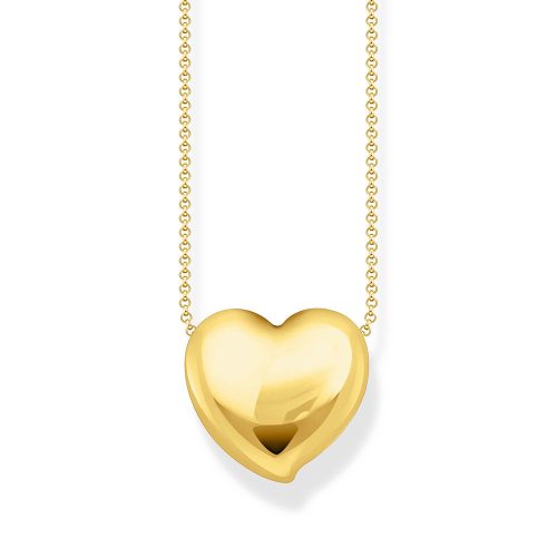 Thomas Sabo Bold Elegance Kette mit Anhänger in Herzform vergoldet KE2276-413-39