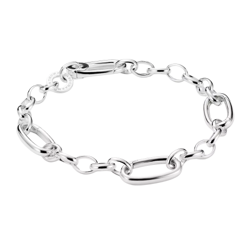 Thomas Sabo Charm Connect Charm-Armband Paperclip mit einem Connect Link Silber C1205-001-21