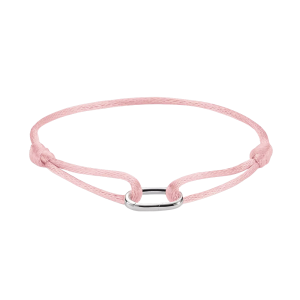 Thomas Sabo Charm Connect Textilarmband pink Connect Silber C1210-001-9
