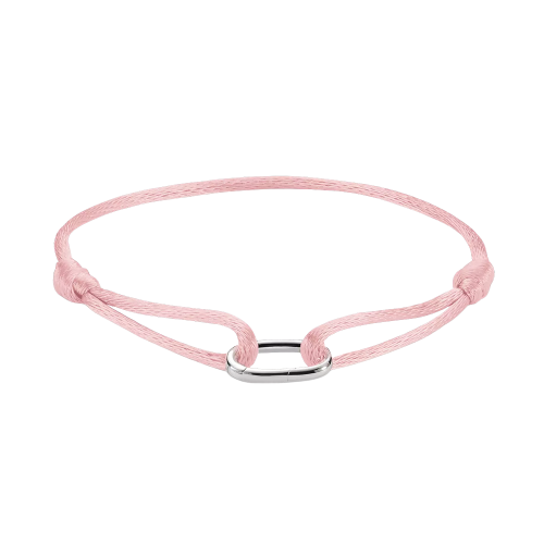 Thomas Sabo Charm Connect Textilarmband pink Connect Silber C1210-001-9