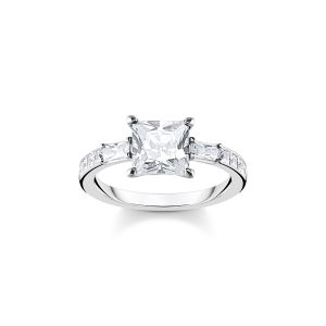 Thomas Sabo Essentials Ring weiße Steine silber TR2380-051-14