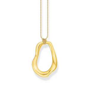 Thomas Sabo Kette mit Anhänger Natural Beauty vergoldet KE2319-413-39