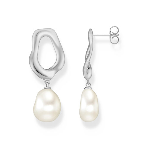 Thomas Sabo Ohrringe mit Perle Natural Beauty Silber H2322-082-14