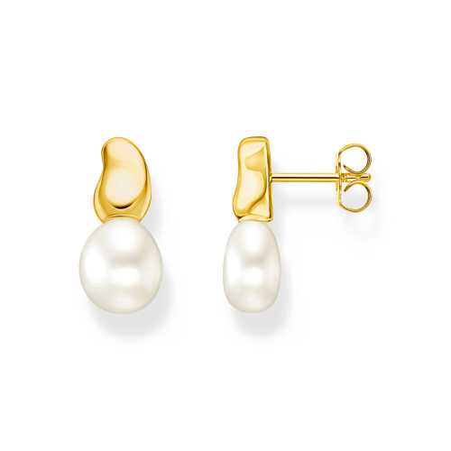 Thomas Sabo Ohrstecker mit Perlen Natural Beauty vergoldet H2320-430-14