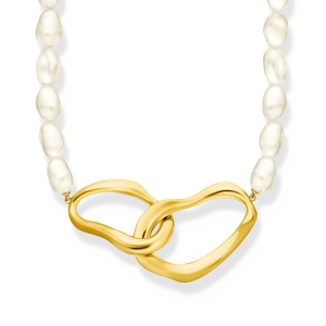 Thomas Sabo Perlenkette Natural Beauty vergoldet KE2321-430-14