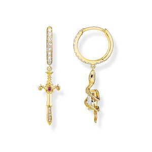 Thomas Sabo True Romance Creolen mit Anhänger Tempting Romance vergoldet CR750-995-7