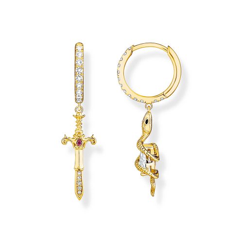 Thomas Sabo True Romance Creolen mit Anhänger Tempting Romance vergoldet CR750-995-7