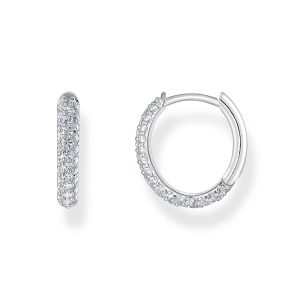 Thomas Sabo True Romance Creolen mit weißem Zirkonia-Pavé Silber CR730-051-14