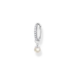 Thomas Sabo True Romance Einzel Creole mit Perlen Anhänger silber CR702-167-14