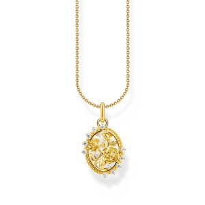 Thomas Sabo True Romance Kette mit Anhänger Roses Romance vergoldet KE2301-414-14