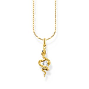 Thomas Sabo True Romance Kette mit Schlangen-Anhänger Tempting Romance vergoldet KE2300-565-14