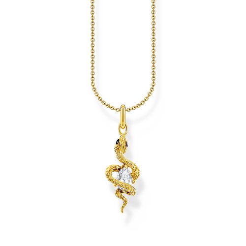 Thomas Sabo True Romance Kette mit Schlangen-Anhänger Tempting Romance vergoldet KE2300-565-14