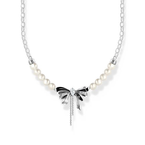 Thomas Sabo True Romance Schleifen-Kette mit Perlen Lovely Romance Silber KE2295-167-11