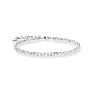 Thomas Sabo True Romance Tennisarmband mit weißen Steinen Silber A2167-051-14